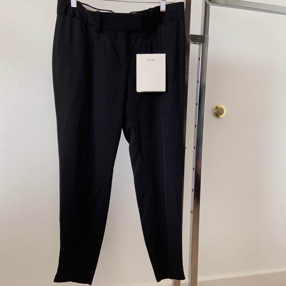 Celine Black Pants NEW WITH TAGS Ankle Zip